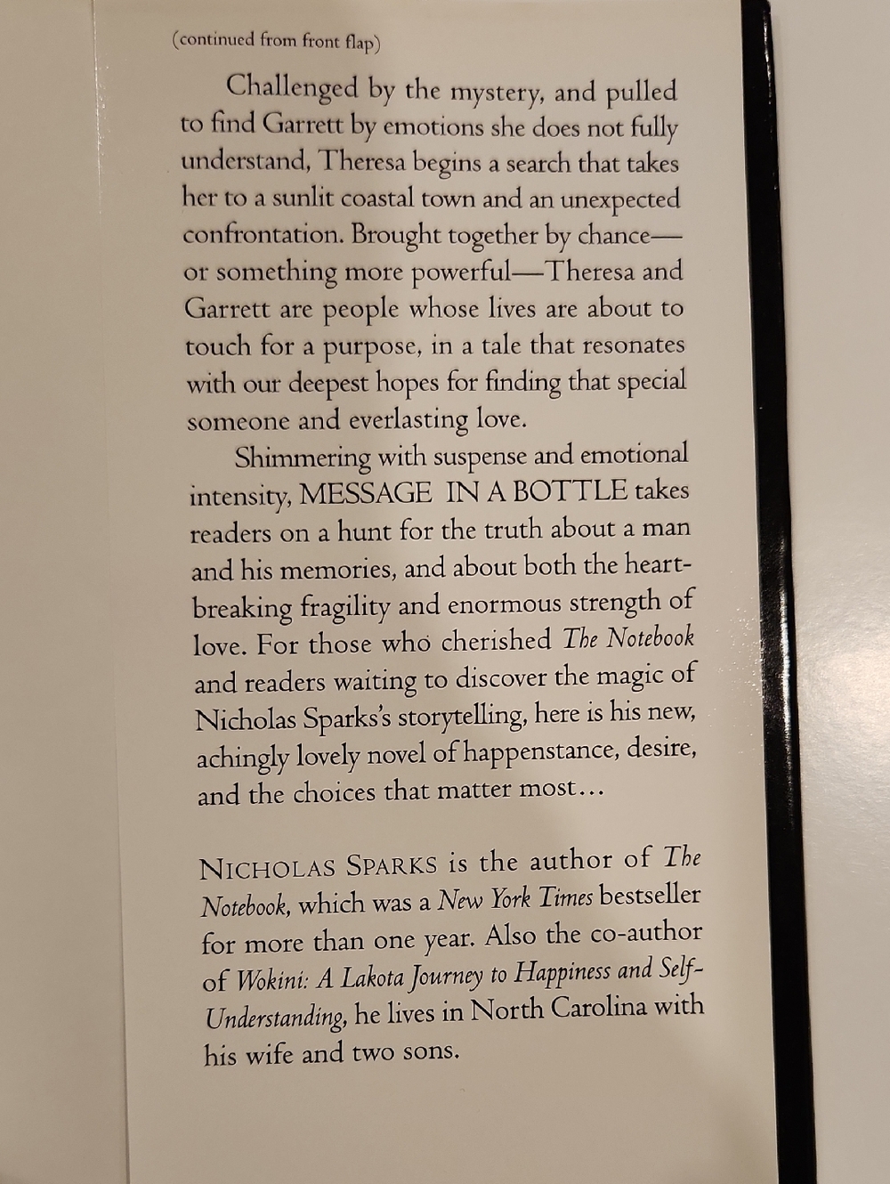 Message In a Bottle Paperback - Picture 4 of 4